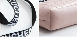 Crocodile PU Leather Messenger Bag Crossbody Shoulder Handbag