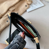 Vintage PU Leather Shoulder Bag for Women Small Travel Handbag