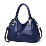 Women Shoulder Bags Solid Top-Handle Handbag PU Leather Tote