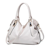 Women Shoulder Bags Solid Top-Handle Handbag PU Leather Tote