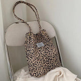 Large Capacity Nylon Cloth Bucket Bag Shoulder Armpit Handbags