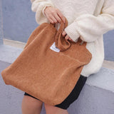 Corduroy Shopping Bag Female Canvas Shoulder Bag