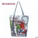 Miyahouse Vintage Shoulder Bag Canvas Tote Handbag