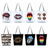 Leopard Shoulder Bags Travel Beach Bag High Capacity Folding Handbags For Women