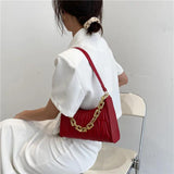 Acrylic Women's Bag PU Leather Diamond Check Shoulder Bag Female Texture Zipper