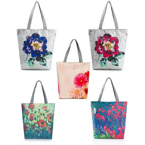 Canvas Beach Tote Bag Casual Lady Handbag Travel Shoulder Bag