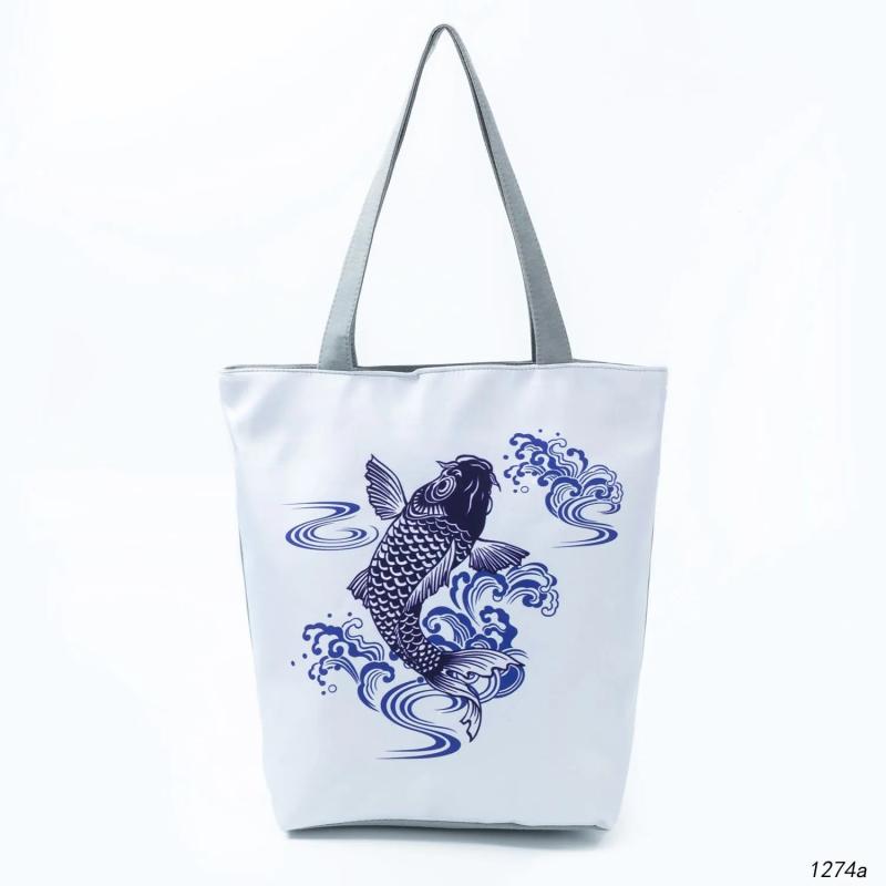 Canvas Beach Tote Bag Casual Lady Handbag Travel Shoulder Bag