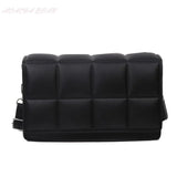 Checkered Flap Women Pu Leather Handbags Crossbody Bags for Women