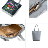 Miyahouse Owl Printed Shoulder Bag Tote Handbag Canvas Beach Bag Lady Shopping