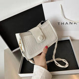 Crocodile Pattern Women's Shoulder Bag Handbag Purse