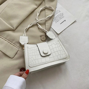 Crocodile Pattern Women's Shoulder Bag Handbag Purse