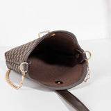 Retro Printing Mini Bucket Bag Chain Handbag