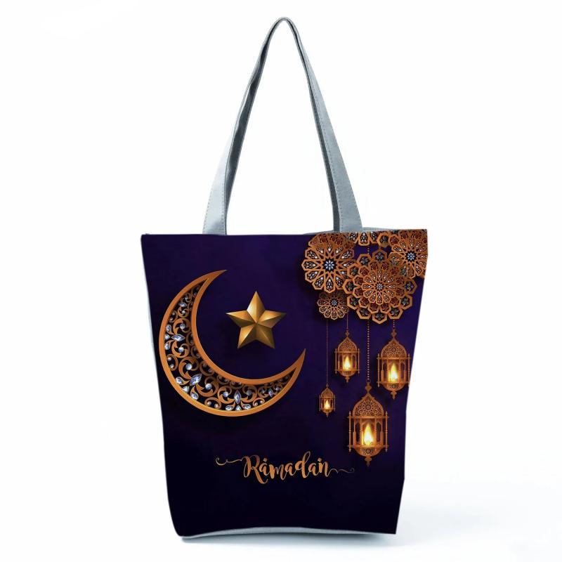 EID Mubarak Shopper Bag Daily Ramadan Handbags For Women