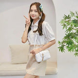 Small Crossbody Bag Shoulder Messenger Bag Fresh Fashionable Square Handbag