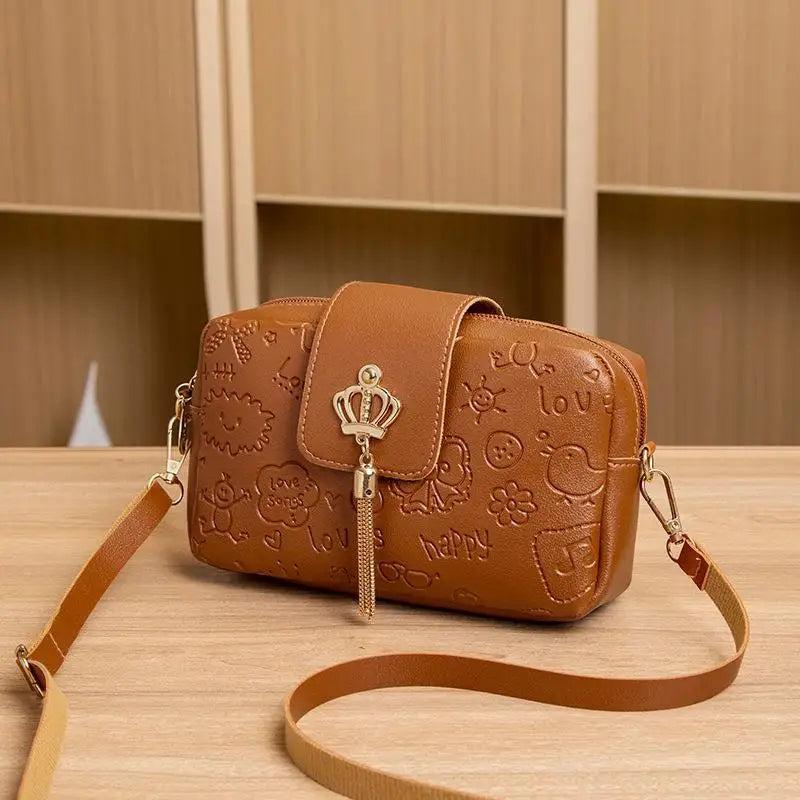 Small Crossbody Bag Shoulder Messenger Bag Fresh Fashionable Square Handbag