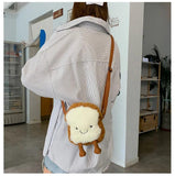 Plush Doll Satchel Bag for Girls Soft Shoulder bag Small Cross-body Bag