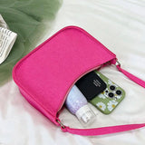 Women's PU Leather Underarm Handbag Shoulder Shopping Bag