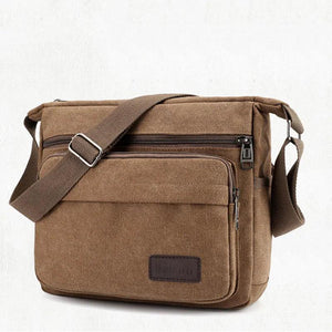 Retro Men's Canvas Single Shoulder Bag Casual Crossbody Bag