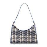 Women Plaid Zipper Handbags Small Shoulder Bag Female Contrast Messenger Bag