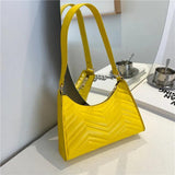 Women Square Shoulder Bag PU Leather Handbag Retro Rhombic Pattern Crossbody
