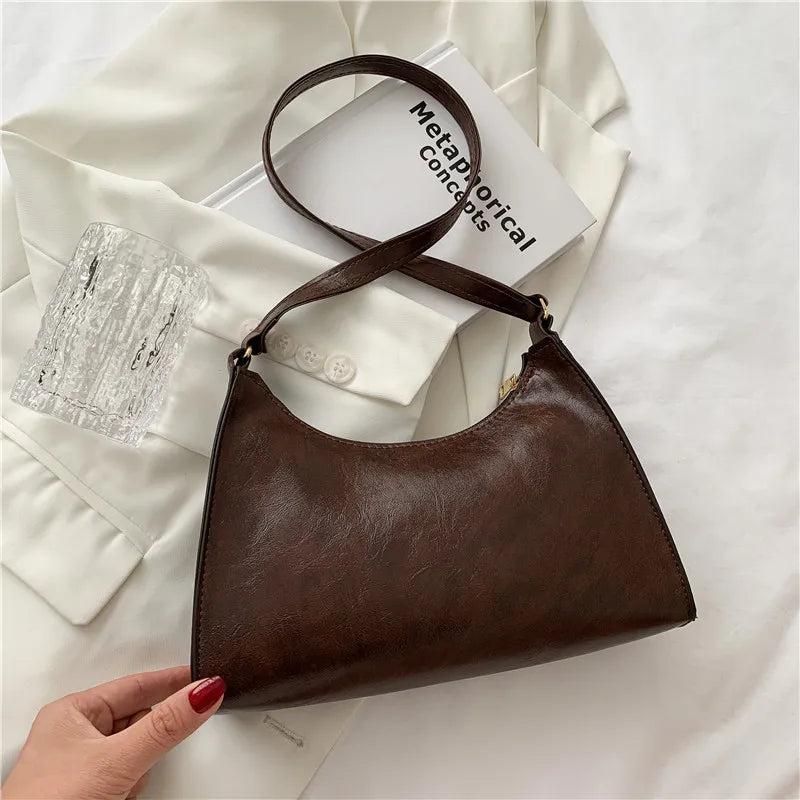 Retro Casual Totes Shoulder Bags Female Leather Chain Handbags