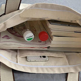 Women's Canvas Shoulder Bag Large Capacity Handbag Eco-Friendly Shopping Tote