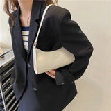 Crocodile Pattern Shoulder Bag Women PU Leather Portable Messenger Handbags