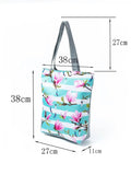 Floral Printed Eco Reusable Shopping Bag with Pockets