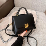 Winter PU Leather Tote Bag Mini Shoulder Messenger Crossbody
