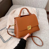 Winter PU Leather Tote Bag Mini Shoulder Messenger Crossbody