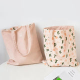 Canvas Fabric Dual-use Shoulder Bag Cotton Linen Handbag Shopping Tote