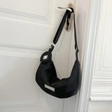 Canvas Crossbody Bag for Women Large Cotton School Handbag