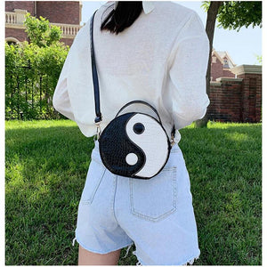 Circular Shoulder Bag Women Crossbody Messenger Handbag Phone Purse