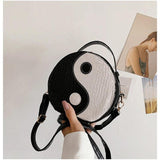 Circular Shoulder Bag Women Crossbody Messenger Handbag Phone Purse