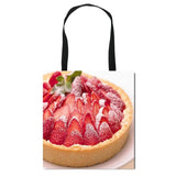 Fruit Cake Print Women Shoulder Bag Eco Reusable Shopper Bags