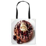 Fruit Cake Print Women Shoulder Bag Eco Reusable Shopper Bags