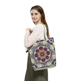 Geometry Printed Handbag Classic Lady Large Capacity Reusable Shopping Bag