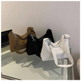 Underarm Shoulder Bag Women PU Leather Totes Large Capacity Crossbody Handbag