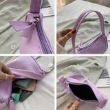 Retro PU Leather Shoulder Totes Top Bags Female Small Clutch