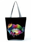 Leopard Shoulder Bags Travel Beach Bag Reusable Shopping Bag