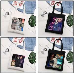 Akudama Drive Anime Canvas Bag Goth Punk Large Capacity Ladies Bag Vintage Tote