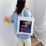 Akudama Drive Anime Canvas Bag Goth Punk Large Capacity Ladies Bag Vintage Tote