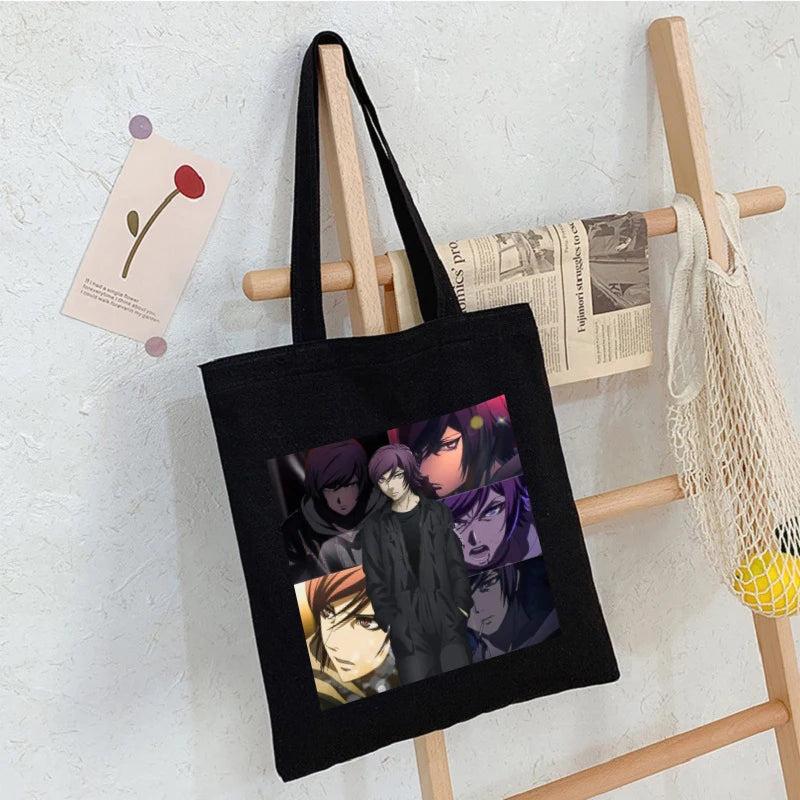Akudama Drive Anime Canvas Bag Goth Punk Large Capacity Ladies Bag Vintage Tote