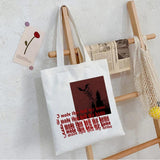 Dark Canvas Gothic Shopper Bag Harajuku Shoulder Handbag