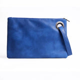 Women's Leather Envelope Clutch Evening Handbag
