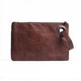 Women's Leather Envelope Clutch Evening Handbag