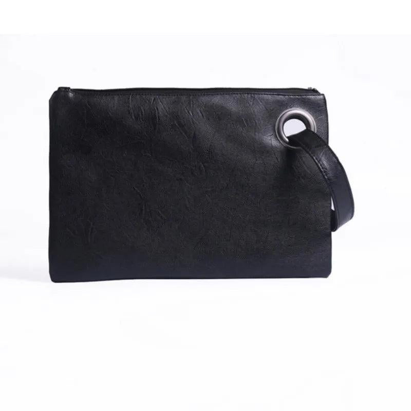 Women's Leather Envelope Clutch Evening Handbag