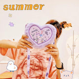 Heart Plush Crossbody Bag Sweet Japanese Girl Style