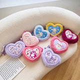 Heart Plush Crossbody Bag Sweet Japanese Girl Style