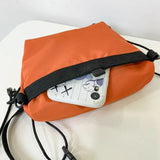 Nylon Summer Shoulder Bag Casual Solid Zipper Soft Crossbody Bag